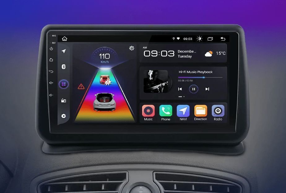 Radio Android do Renault Clio 3 (2005 - 2014) V2 Plus 8GB 256GB