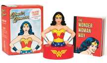 Wonder Woman caixa - figura com som + livrete - NOVO - PORTES GRÁTIS
