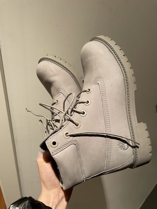 Buty timberland premium inch boot szare damskie