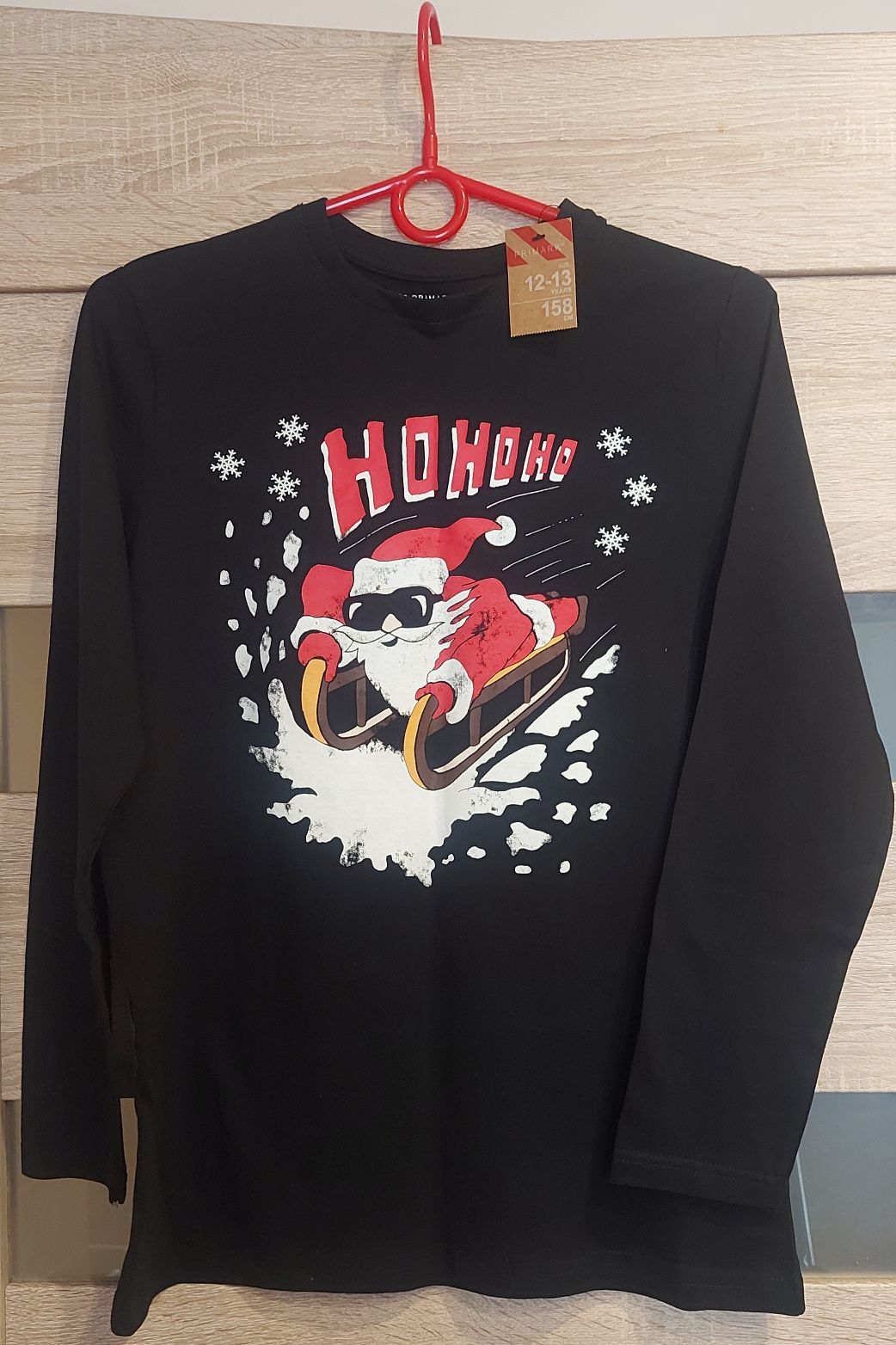 Bluzka nowa młodzieżowa świąteczna, Primark rozmiar 158 cm