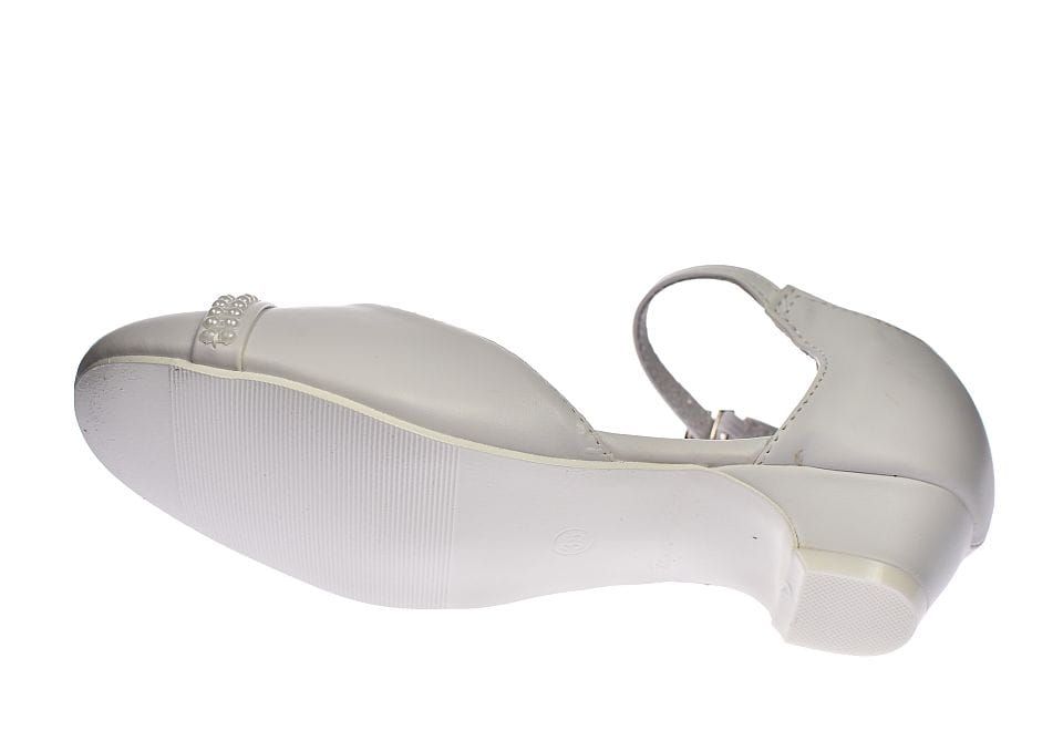 Buty do komunii białe balerinki na obcasie dziewczęce 41/24 roz. 33