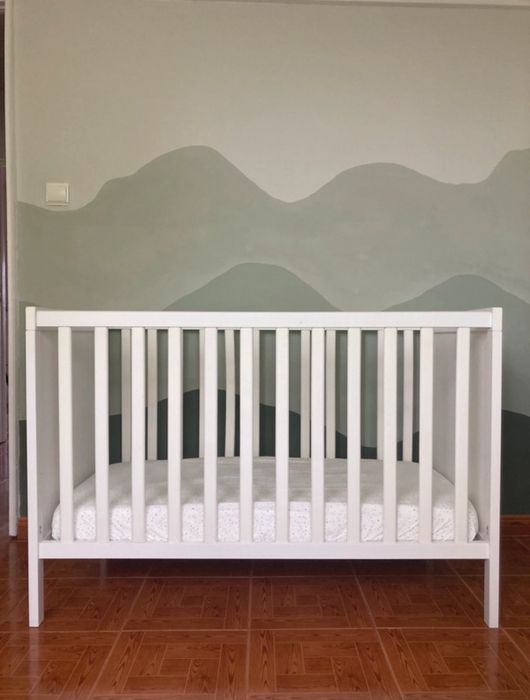 Berço 1.20x.60 branco mate