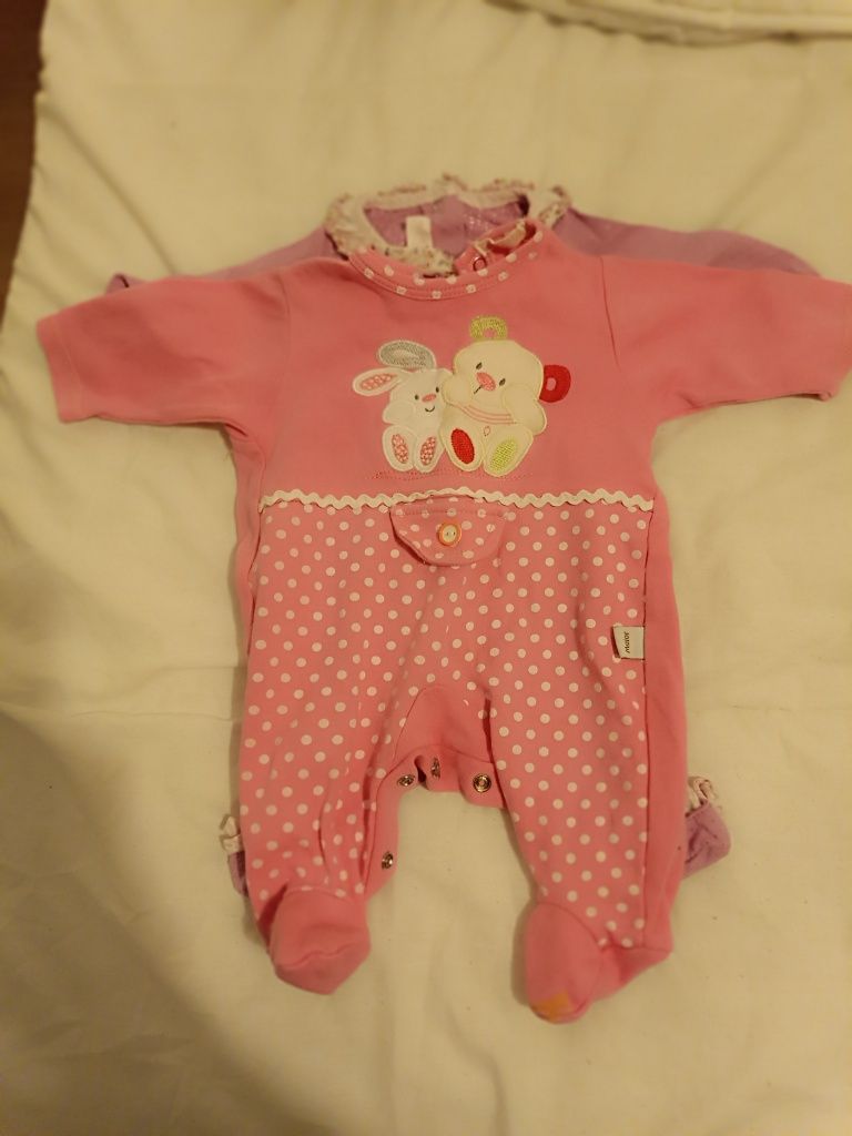 Babygrows de algodão tamanhos 50 (2), 56 (3) 62(3)