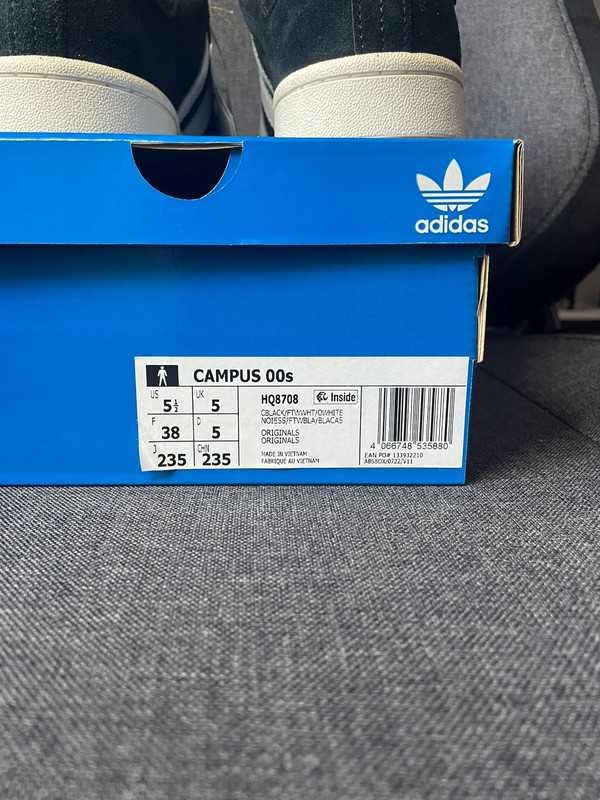"Buty sportowe damskie"Adidas_Campus_00s_Zhuba_Czarny_ R.38