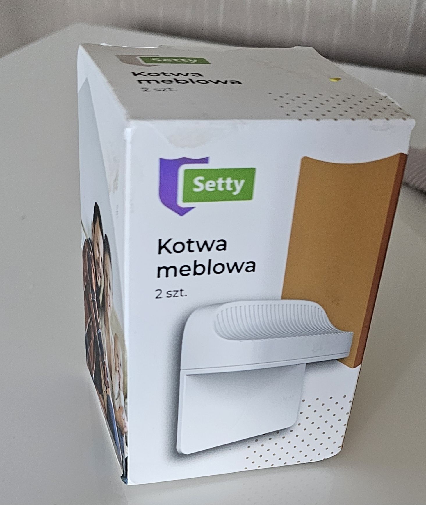 04 Kotwa meblowa 2szt. Zabezpiecza meble przed upadkiem