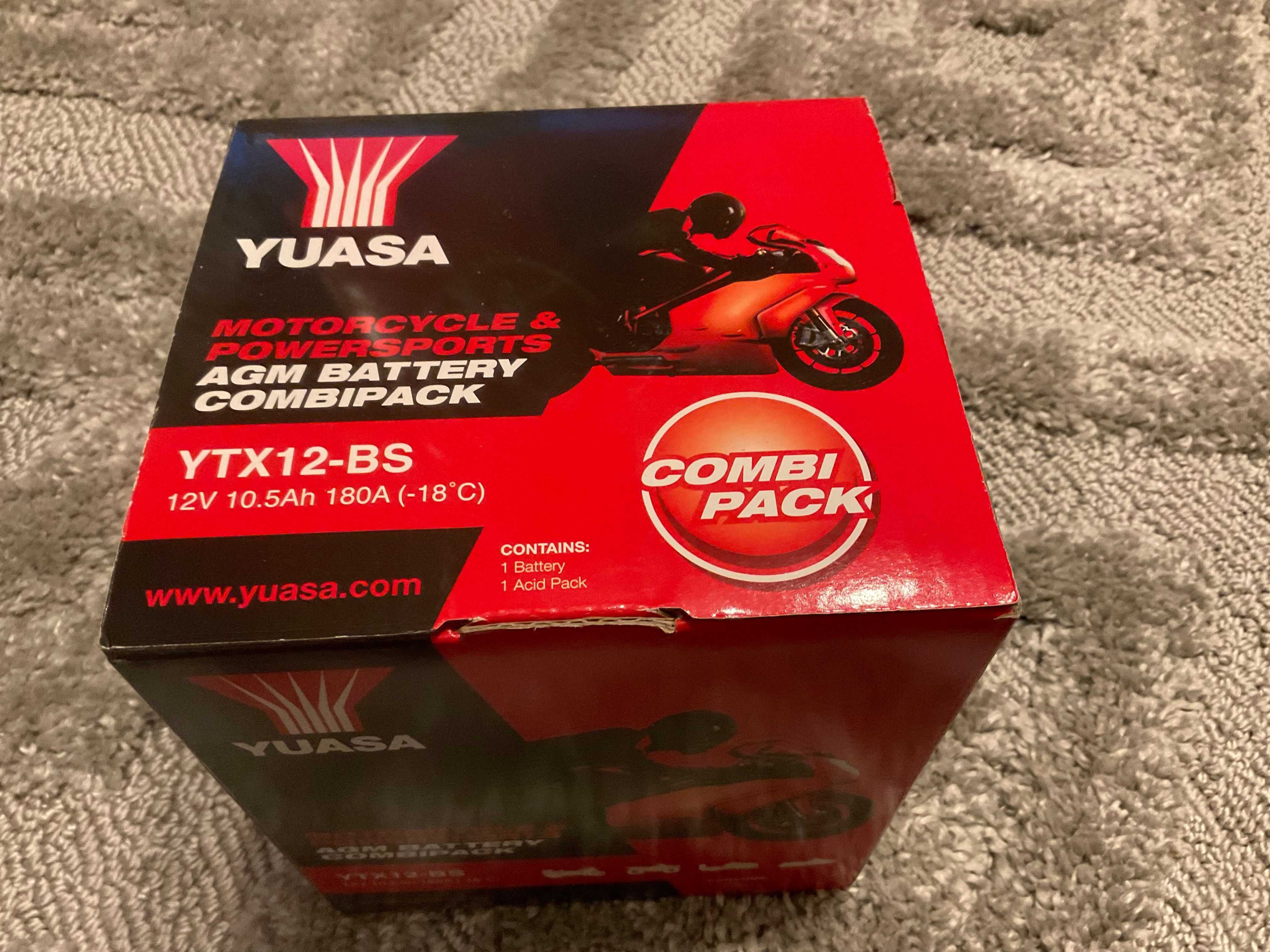 Akumulator Yuasa YTX12-BS 12V 10.5Ah 180A