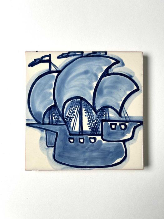 Azulejo de Costa Pinheiro (caixa e certificado - Cerâmicas Ratton)