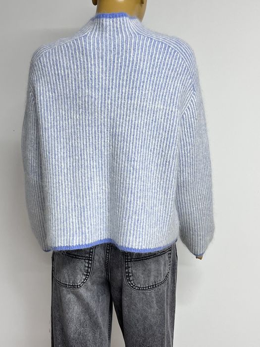 Someday вовна альпака теплий в’язаний оверсайз светр блакитний s m l