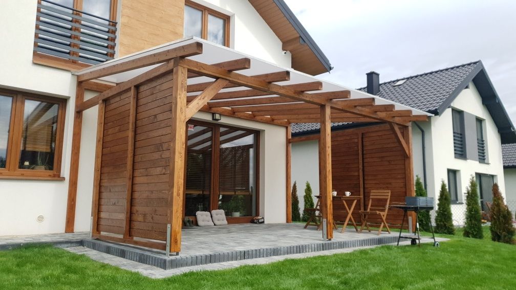 Pergole zadaszenia tarasów tarasy pergola ruchome zaluzje