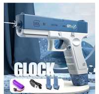 Водяной пистолет аккумуляторный Water Gun Glock с 2 обоймами для воды.