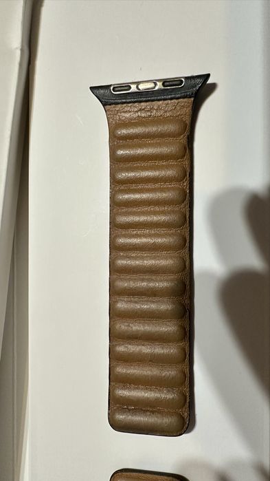 Oryginalny pasek skórzany do Apple Watch - kolor północy (midnight)