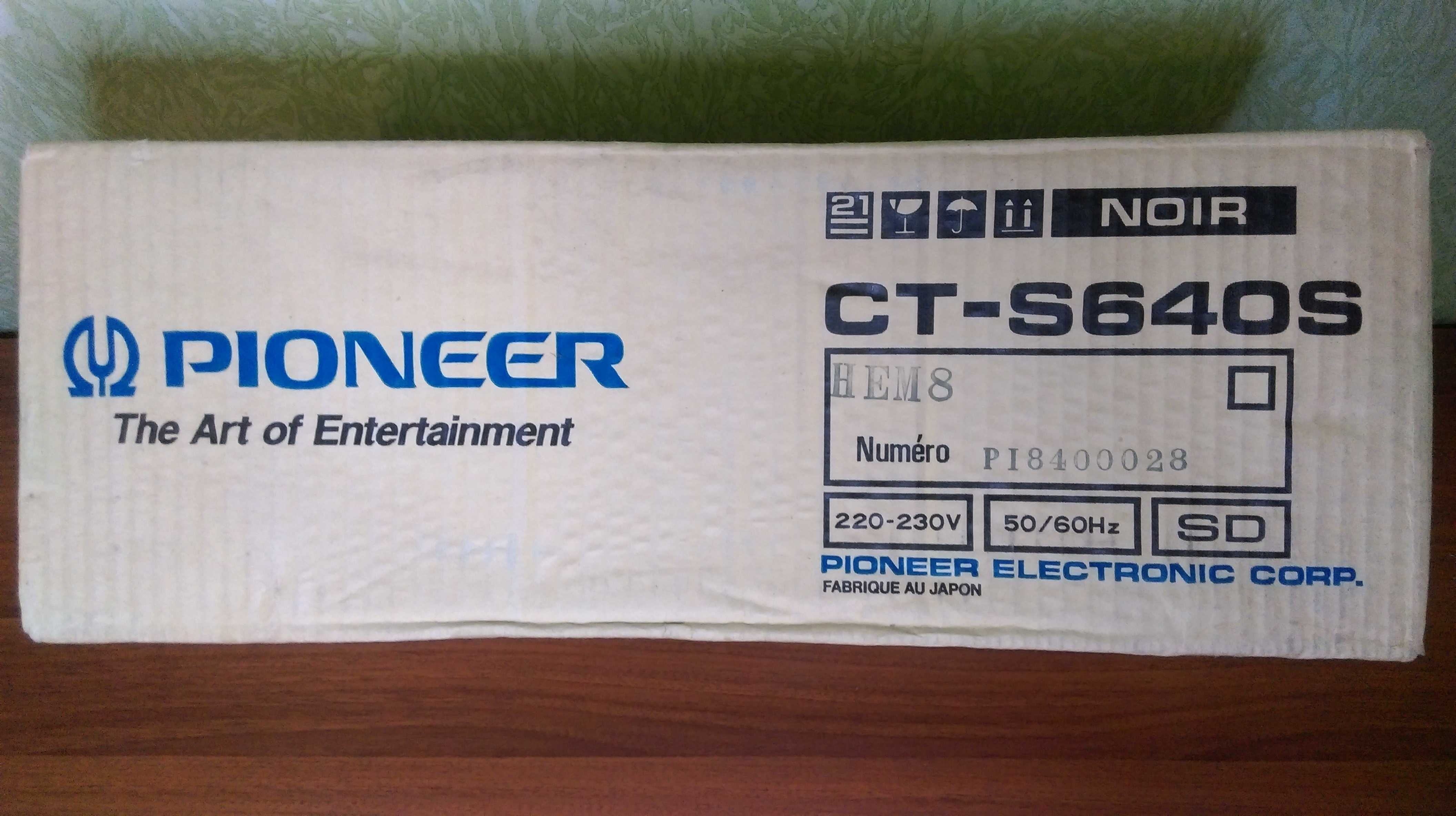 Кассетная дека Pioneer CT- S640S -1995 год (Japan) (новая в упаковке).
