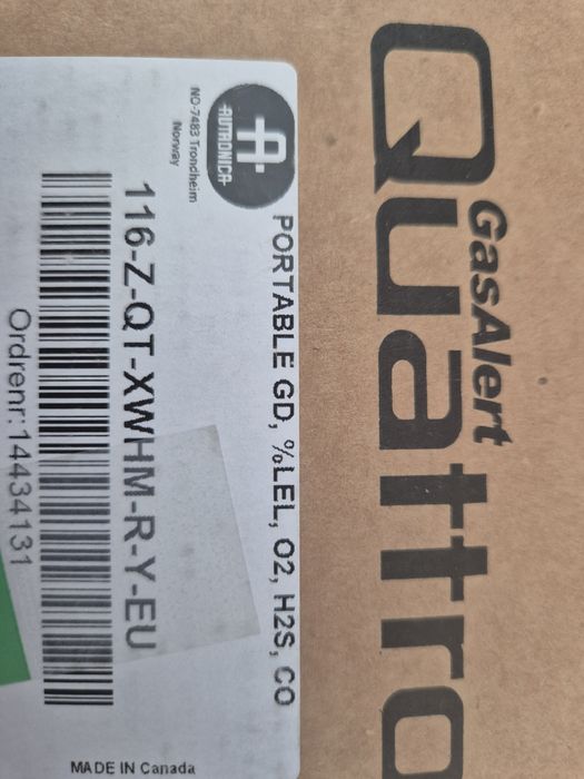 Nowy detektor gazu BW Technologies Quattro,czyerogazowy