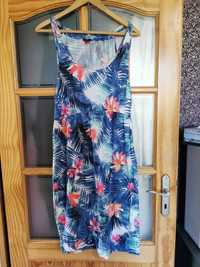 Sukienka ciążowa bawełniana h&m mama tropical letnia r. M/L