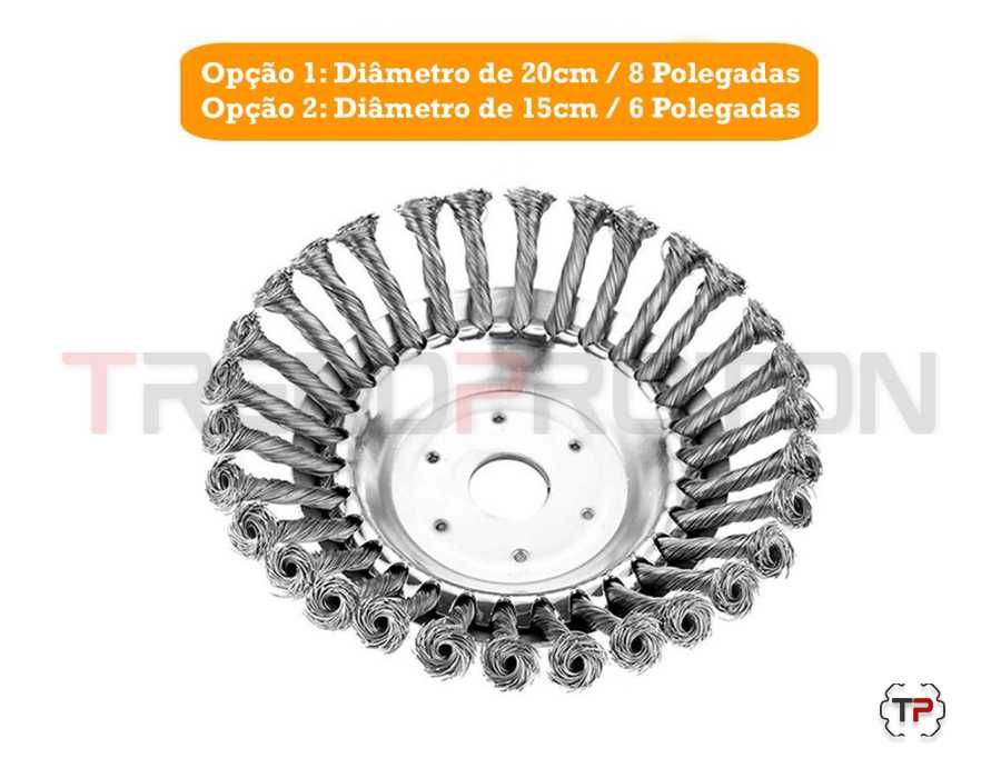 Promoção de Escovas de Aço p/ Roçadora a Gasolina