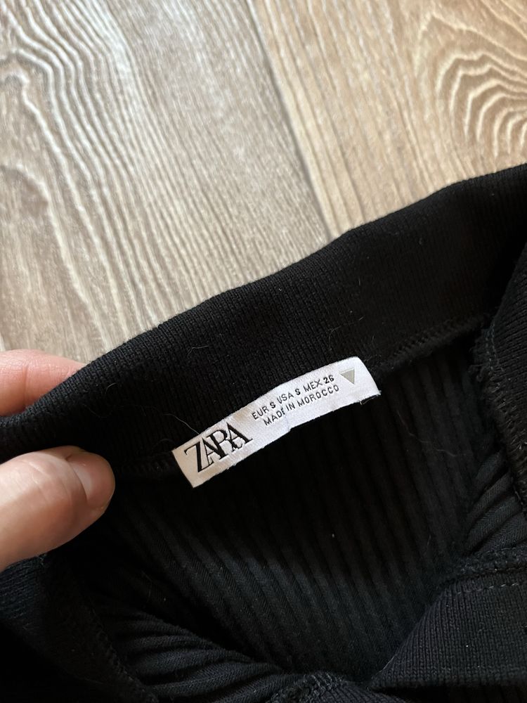 Футболка поло zara s чорна