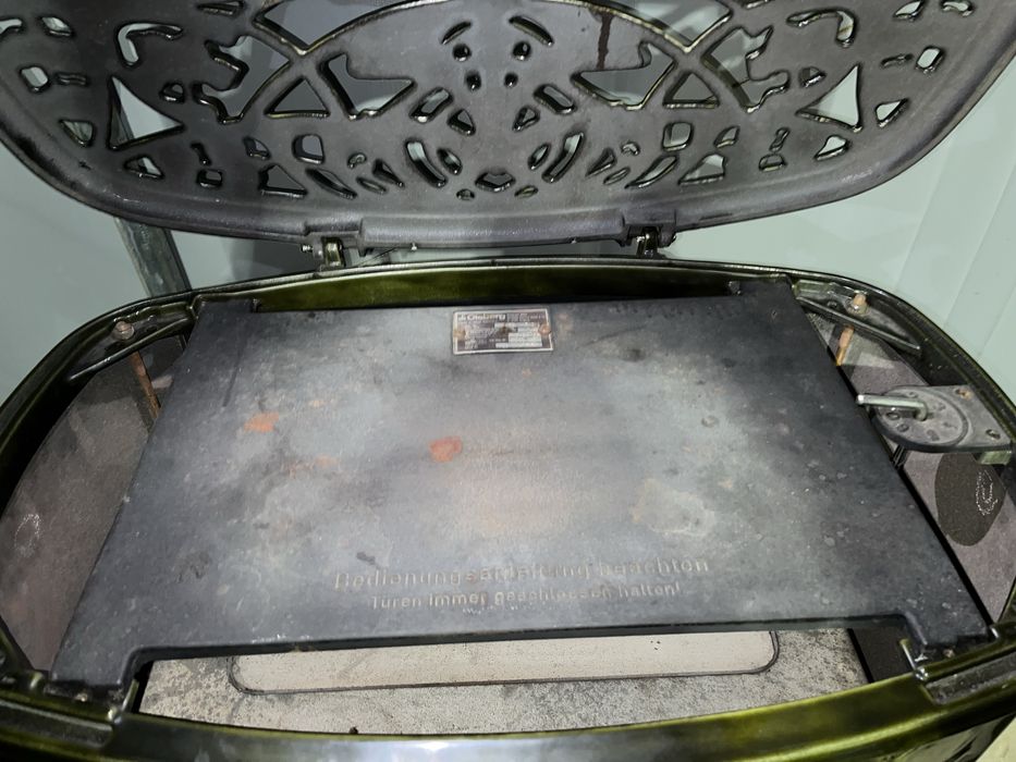 Piec emaliowany OLSBERG, kominek zabytkowy