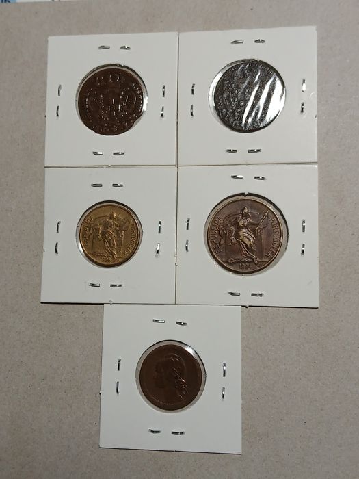 Lote moedas republica e monarquia