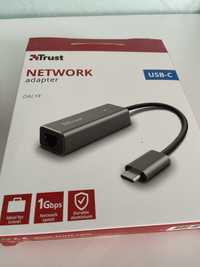 Адаптер usb-c ethernet TRUST