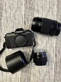 Câmara Fujifilm xt-100 + duas lentes 15-45mm e 50-230mm