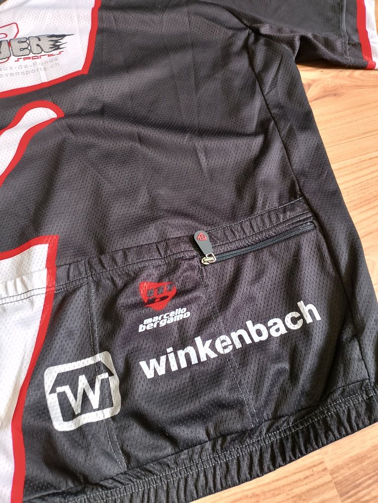 Czarna Rozpinana Koszulka Sportowa Rowerowa Honda winkenbach sevenspor