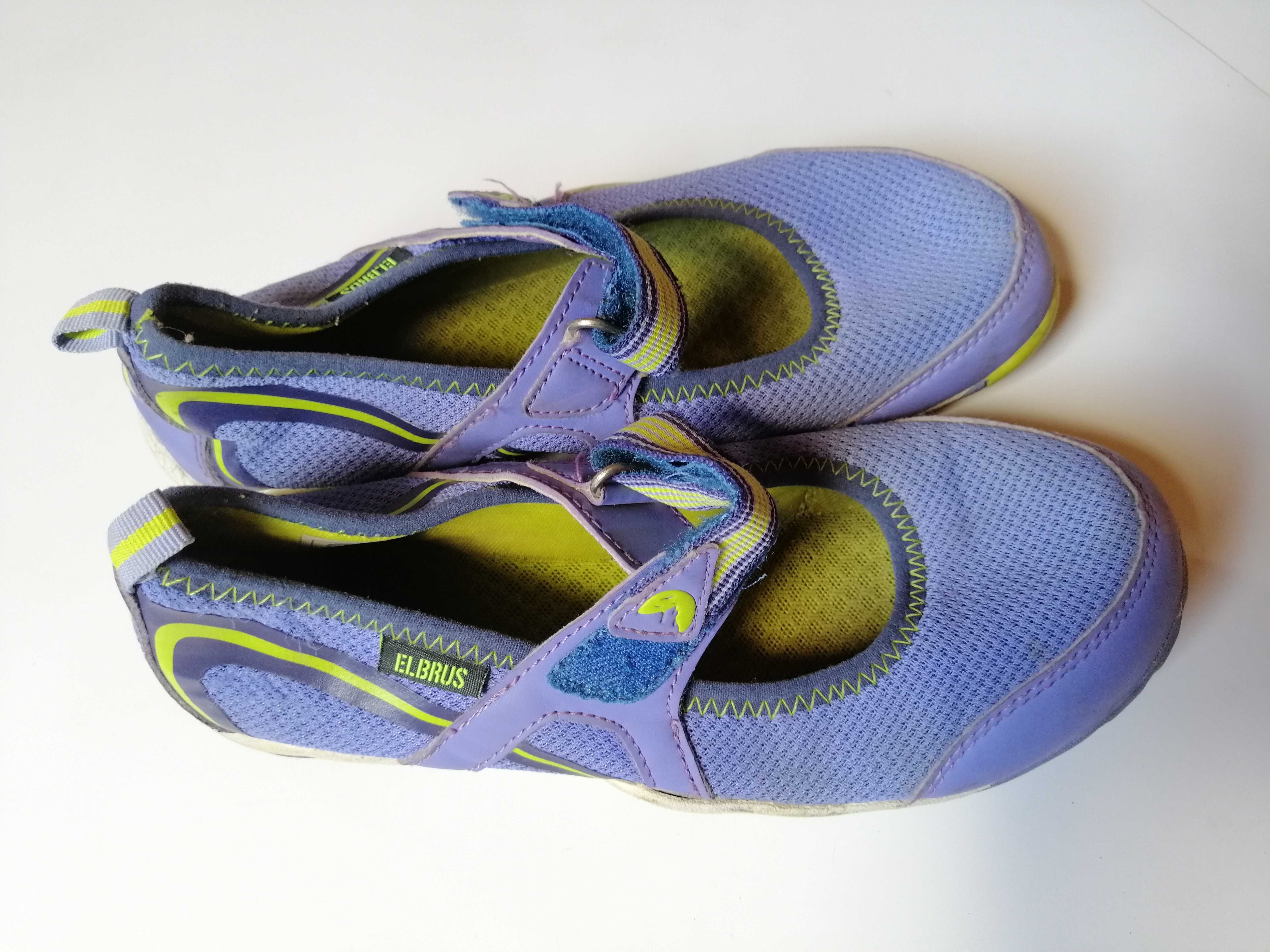 ELBRUS baleriny sandałki, dziewczęce buciki fioletowe letnie rozmiar37