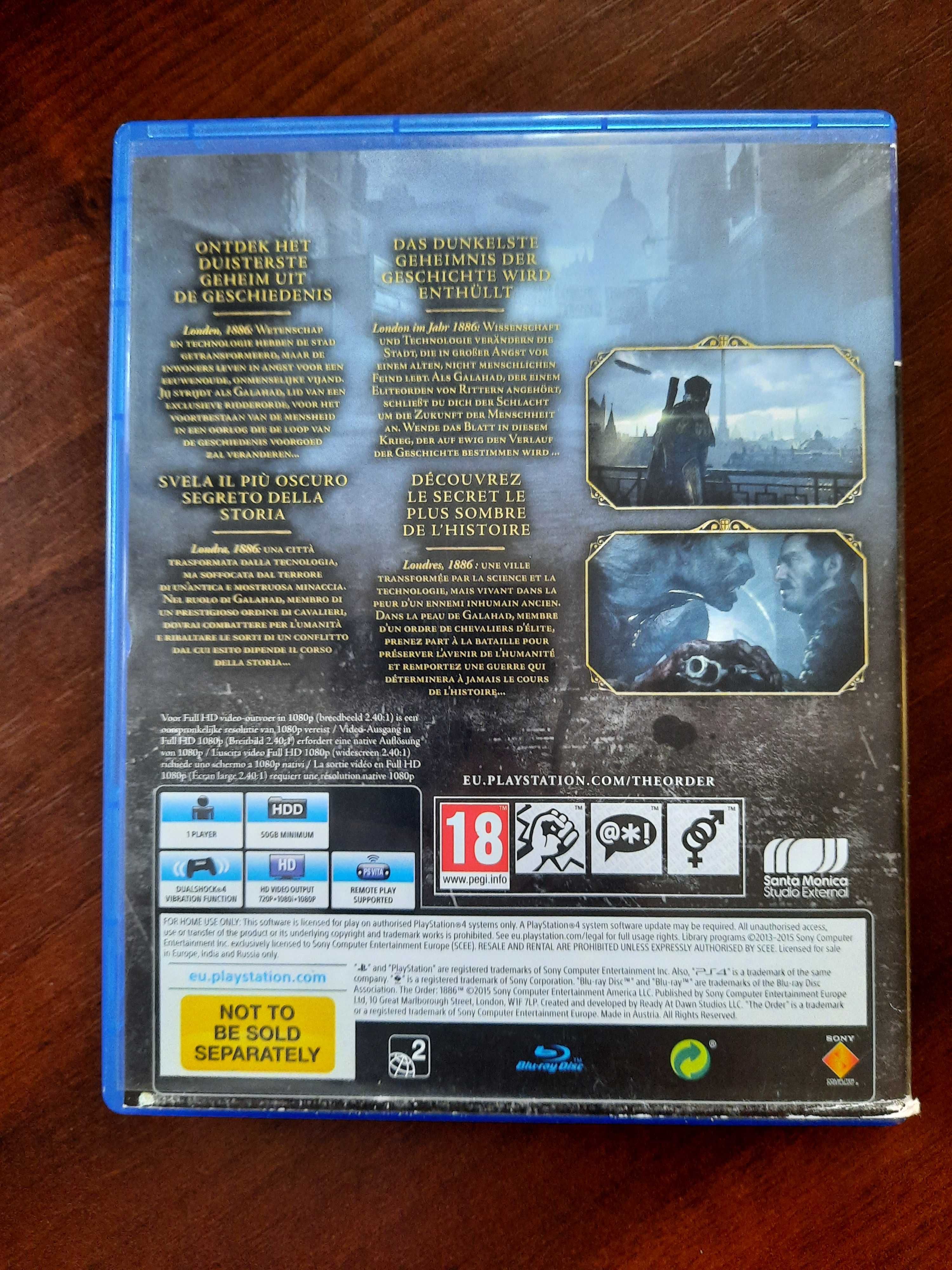 The Order 1886 PS4 (stan 6/6)