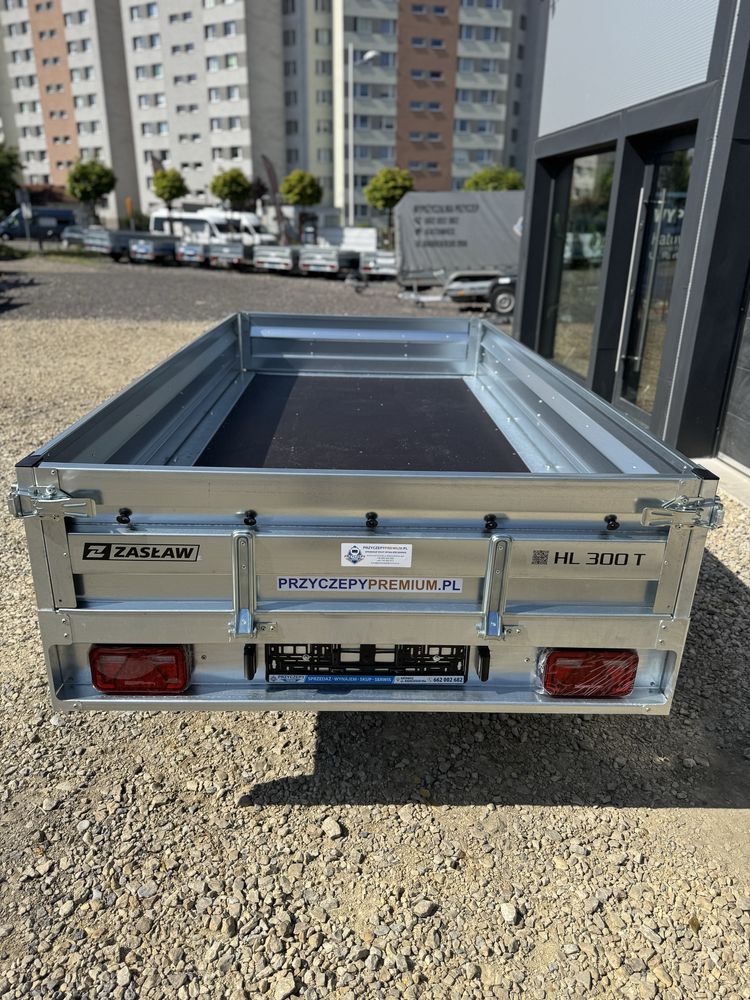Przyczepa ZASŁAW HL300T 300x150 Hochlader Polski Producent LED Mocna