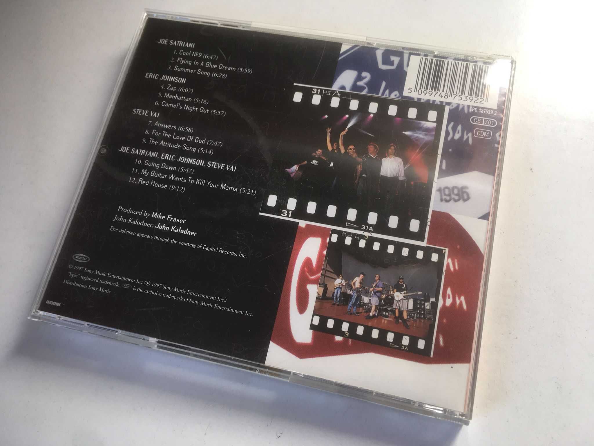 CD - G3: Live in Concert (Joe Satriani, Eric Johnson e Steve Vai)