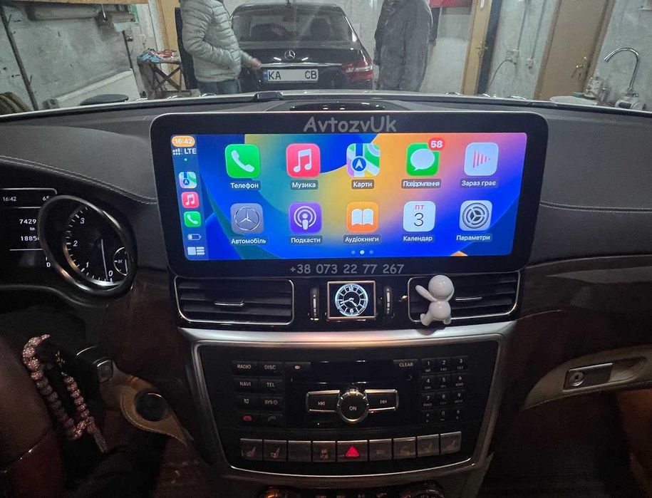 Android 14 Mercedes Benz ML M GL GLS GLE w166 x166 CarPlay Монитор