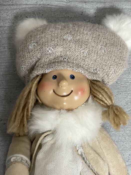 Лялька, новорічна декорація, подарунок, іграшка, дівчина в сукні