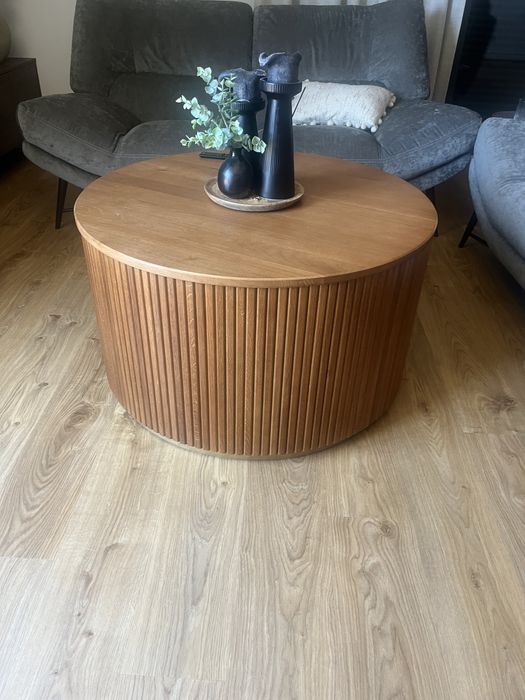 Piękny Dębowy stolik kawowy 90 cm x 52 cm