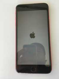Iphone 7Plus 64Gb vermelho e preto desbloq. s/touch ID Com garantia
