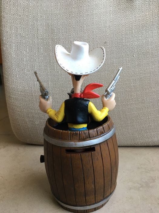 Mealheiro Lucky Luke e Rantanplan em PVC