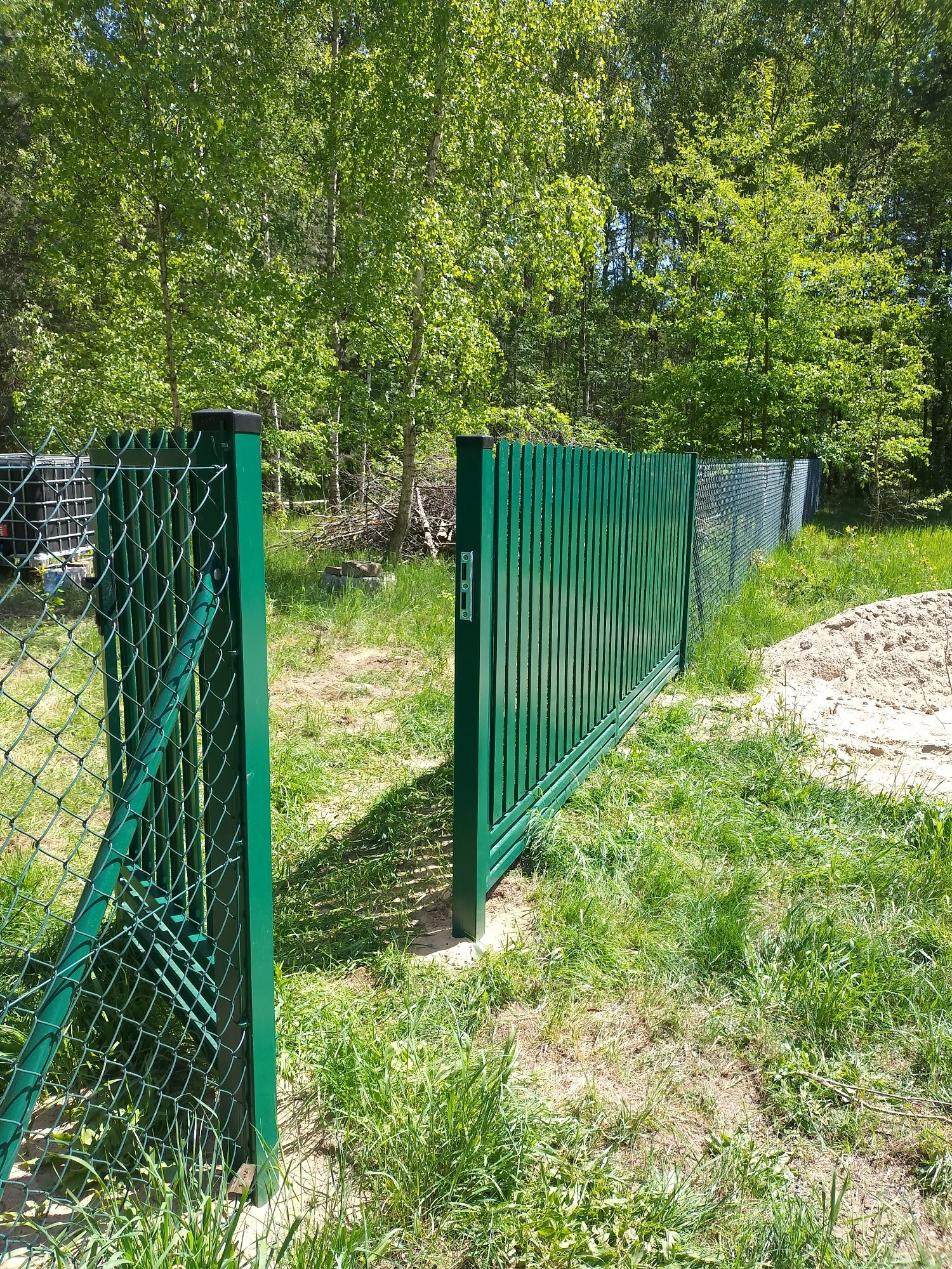 40zł kompletne Ogrodzenie SIATKA Powlekana, 1,5m, grafit, ogrodzeniowa