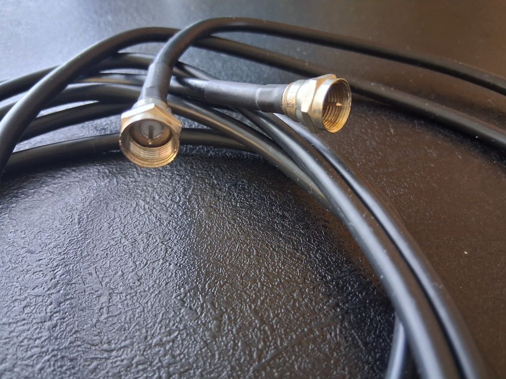 Nowy kabel antenowy wtyk F 3 m