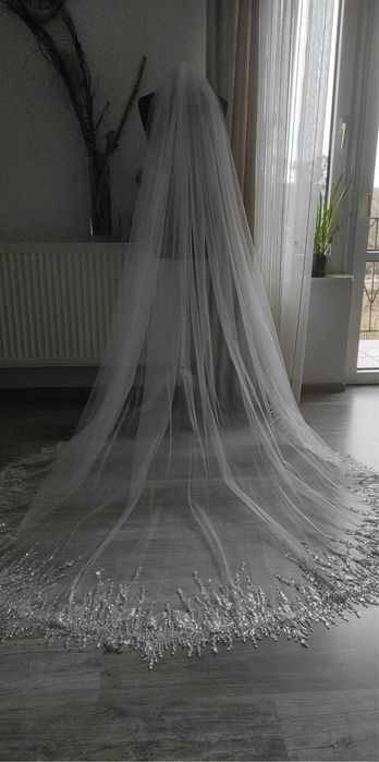 Welon katedralny 3m ivory nowy