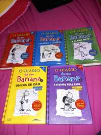 Os livros do diário de um banana (1 ao 5)