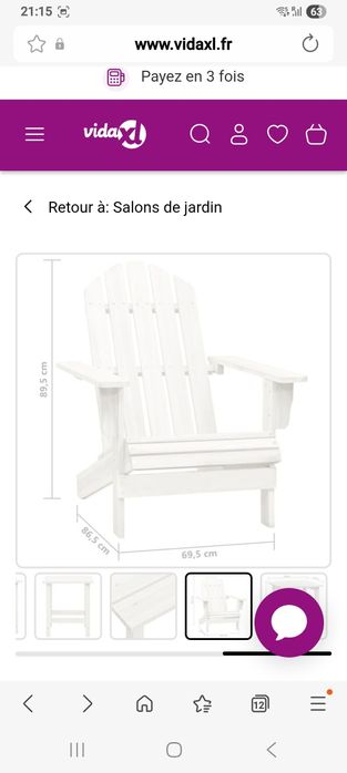 Cadeira com mesa de jardim exterior