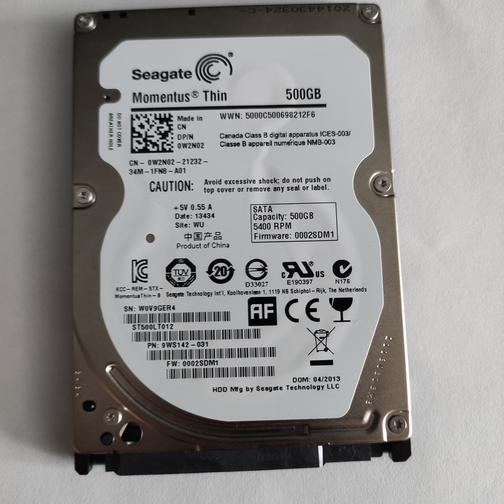 500 gb Жорсткий диск для  ноутбука ST500LT012-9WS142