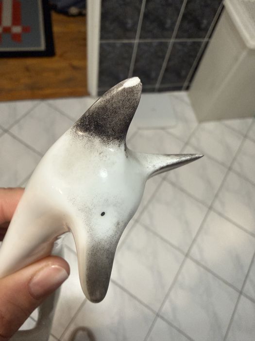 Siedzący lis figurka Ćmielów Naruszewicz