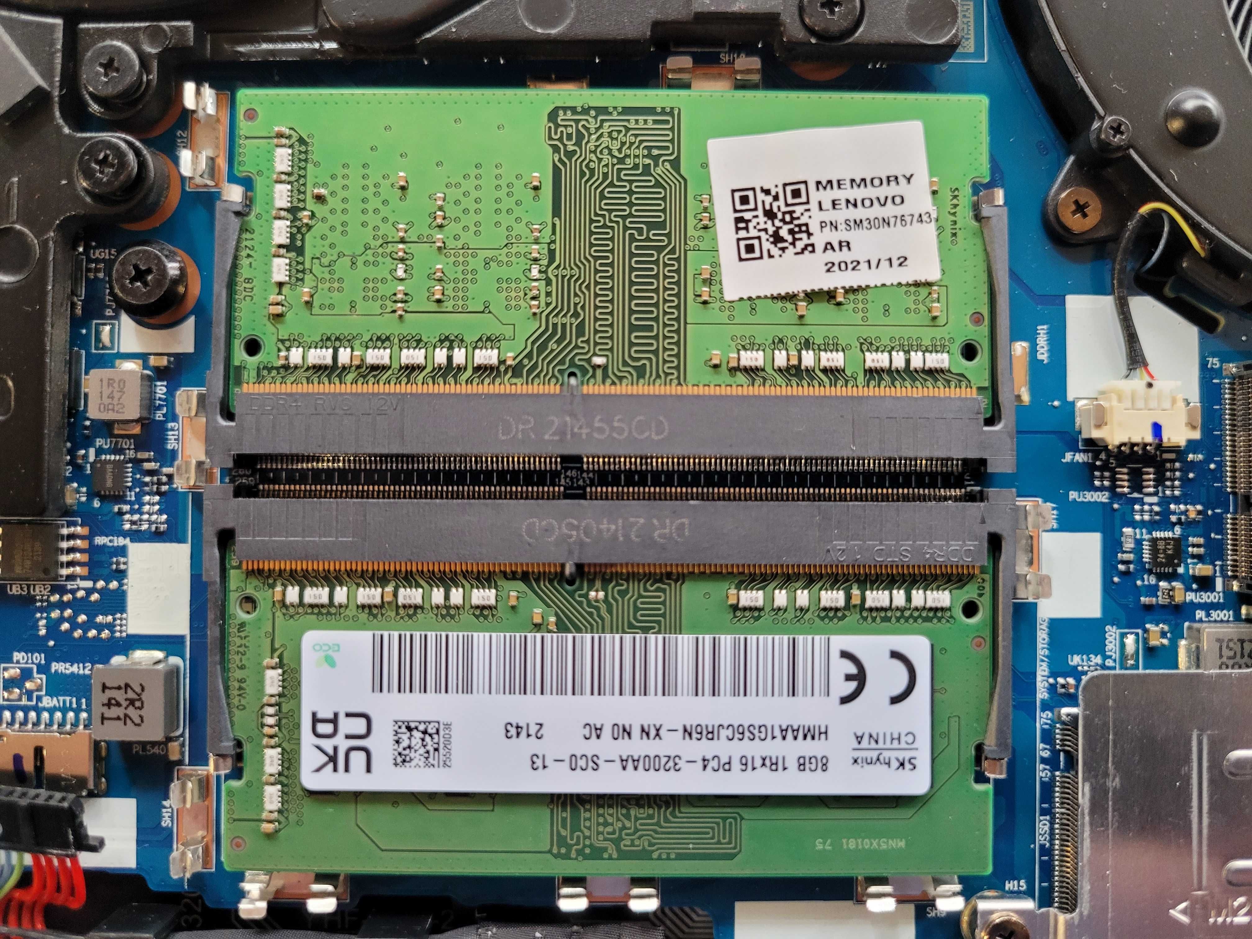 Память для ноутбука SO Dimm DDR4 3200 8Gb Hynix, б/у, все четко, скрин