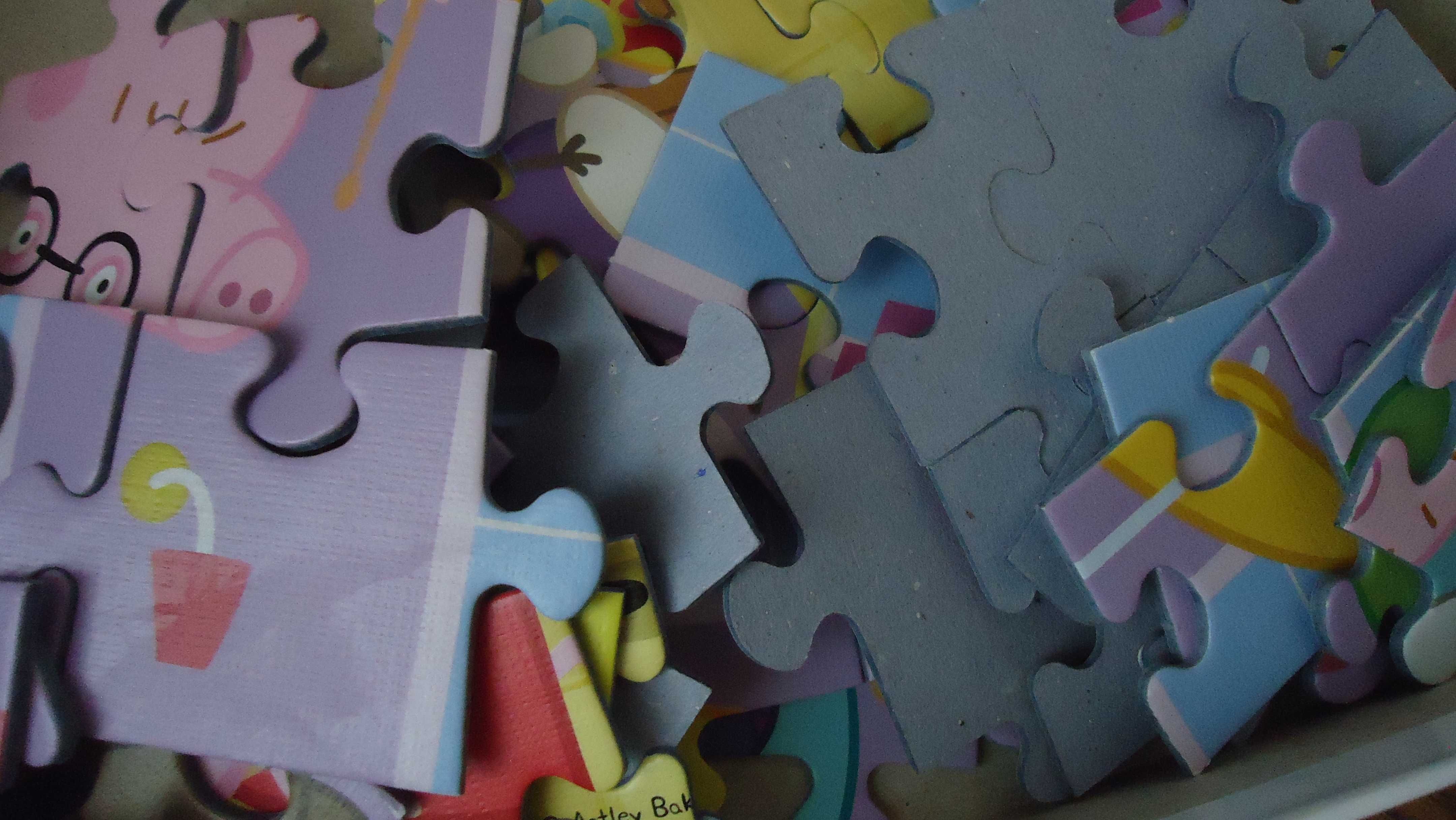 4szt/18zł puzzle Świnka Peppa puzzle Kicia Kocia puzzle Hello Kitty