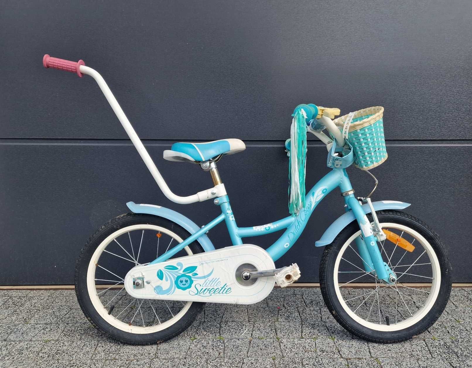 Rower Dutch Goose 16 cali błękitny rowerek dla dziewczynki