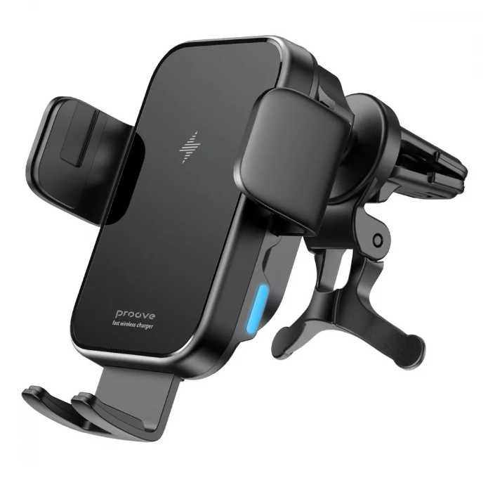 Автомобільний тримач з Бездротовим ЗП Proove Triple Clamp 15W black