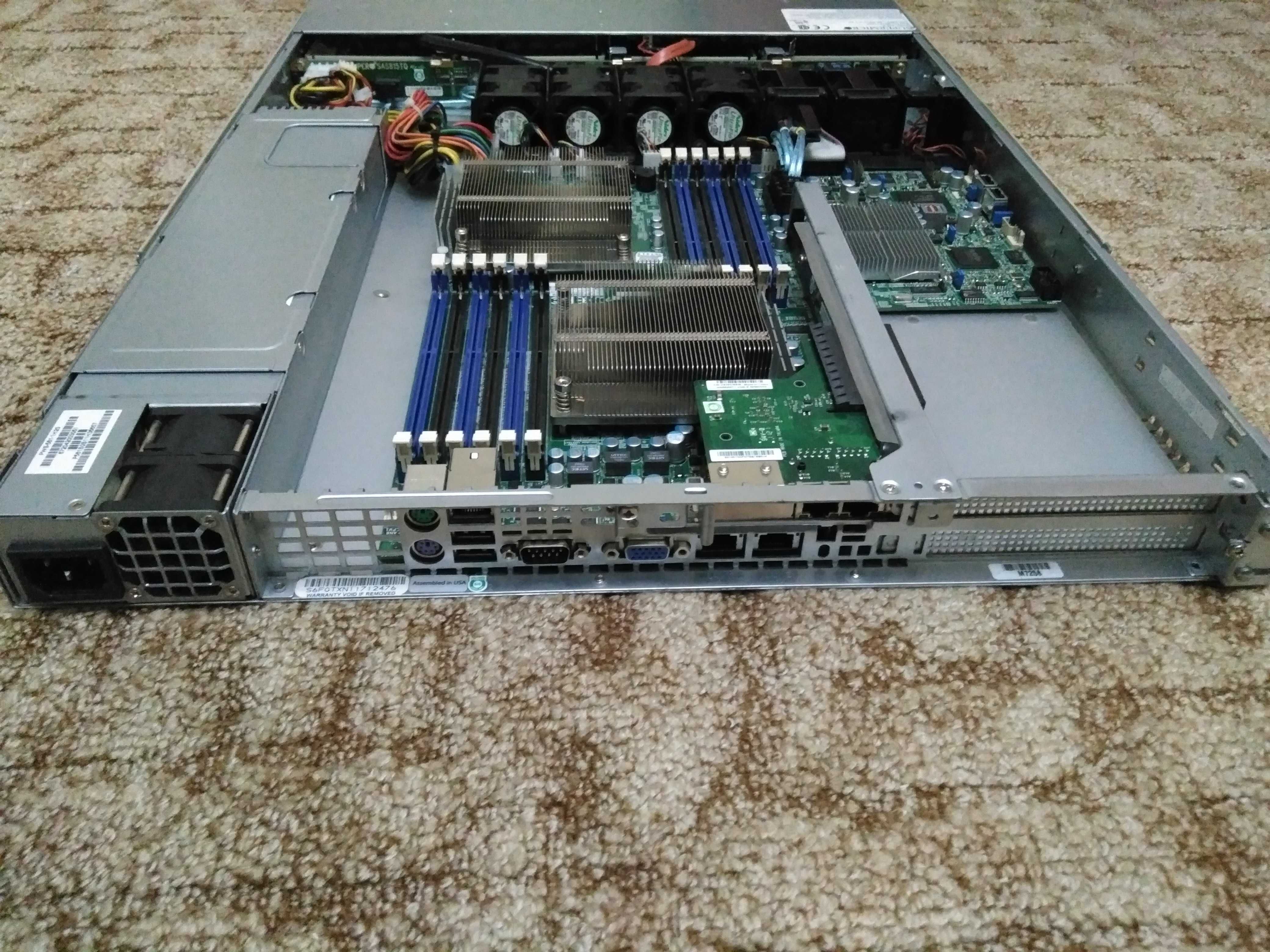 Сервер Supermicro 1U X8DTU-F Intel Xeon X5687 3,60 GHz / DDR3 24Gb ECC
