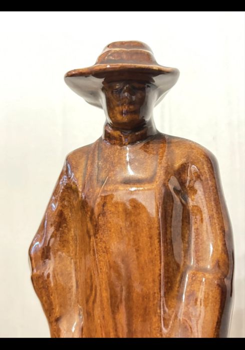 Tułowice porcelit unikatowa duża figurka hutnika prl