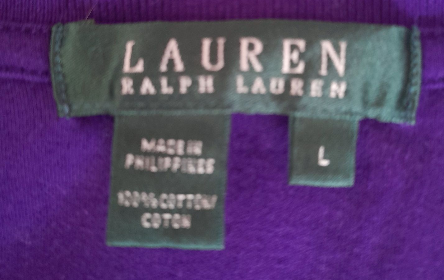 Sweat Ralph Lauren, com brasão bordado. Tamanho M