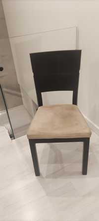 4 Krzesła drewniane w kolorze venge brw