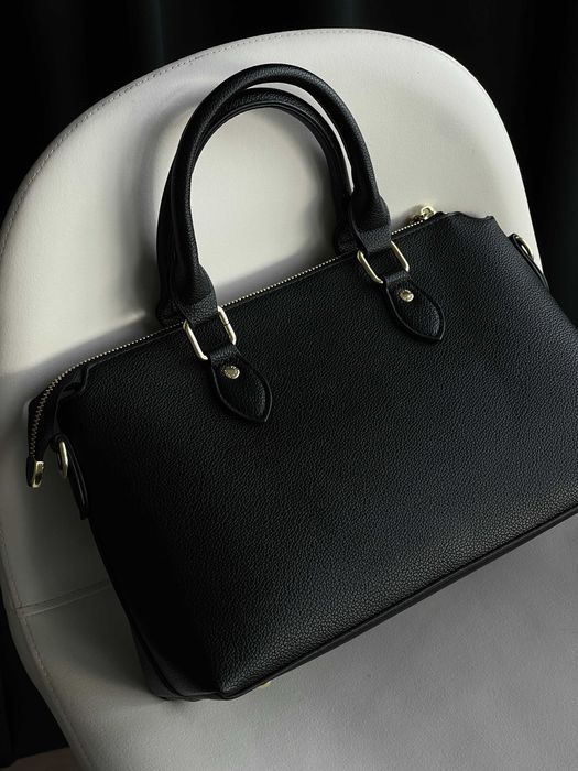 Женская сумка Coach Georgia черный  через плечо Коуч